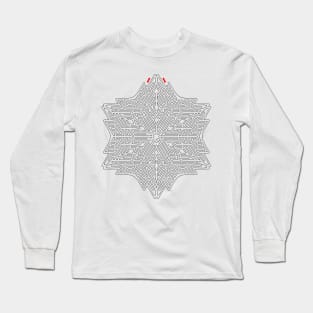 Snowflake maze Long Sleeve T-Shirt